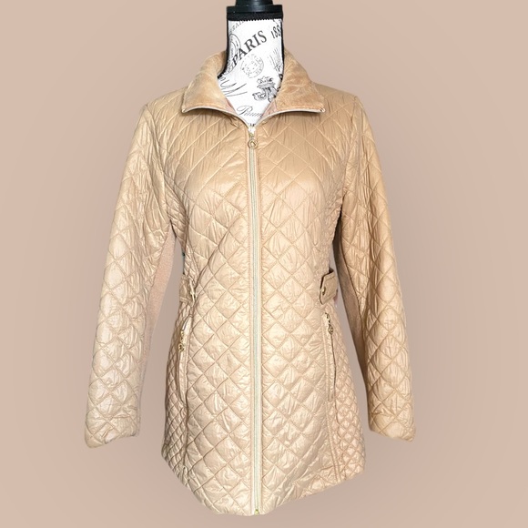 Marc New York tan puffer coat. 🧥 size small - Picture 2 of 7